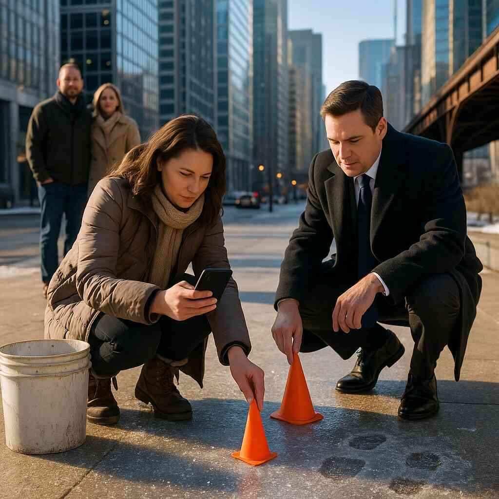 Illinois Fall Slip Evidence via Personal Injury Law Locator